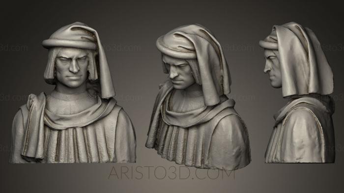 Busts and heads antique and historical (BUSTA_0084) 3D model for CNC machine